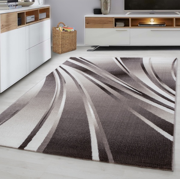 Parma Wave Designer Brown Rug